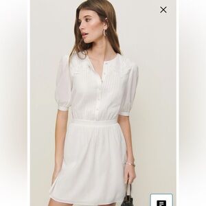 Reformation Kairos Lace Trim Dress